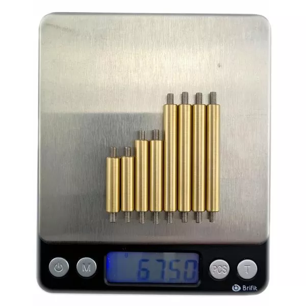 8 pieces crawler links with a total weight of 68 grams